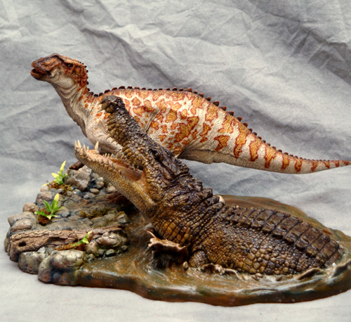 Deinosuchus vs Kritosaurus