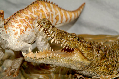 Deinosuchus vs Kritosaurus